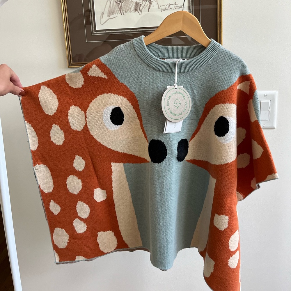 Stella McCartney girls sweater poncho